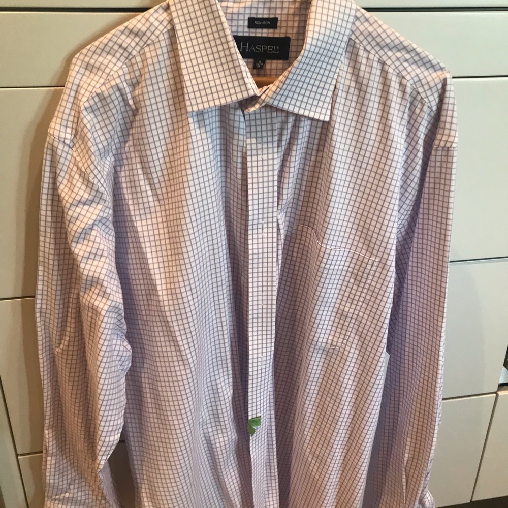 Purple Checkered Dress Shirt